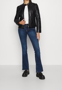 Pepe Jeans Leren jas - black