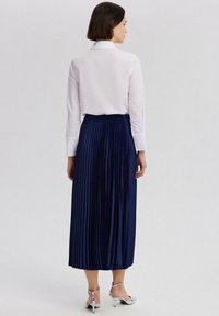 Touché Privé Gonna a pieghe - navy blue