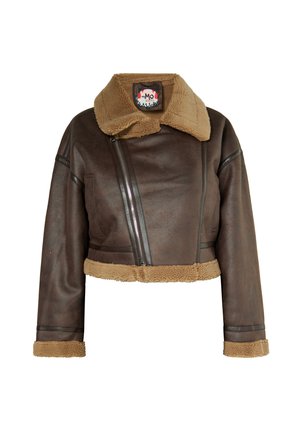 BIKER - Kunstlederjacke - brown