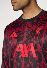 adidas Performance LIVERPOOL FC 25/26 PRE MATCH WARM TOP - Club wear - black/pure ruby