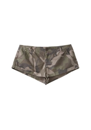 Stradivarius, REGULAR CAMOUFLAGE PRINT SHORTS - Short - khaki