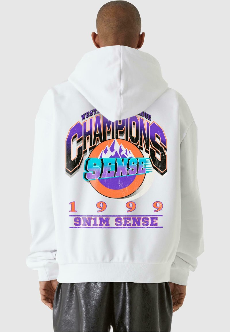 9N1M SENSE CHAMPIONS - Kapucni - white