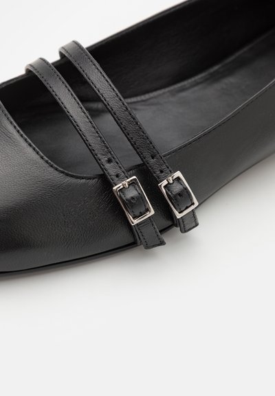 GIABORGHINI FELICE - Balerínky s remienkom okolo členku - black