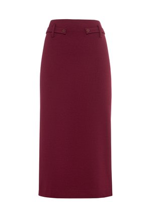 MIDI - Jupe crayon - red