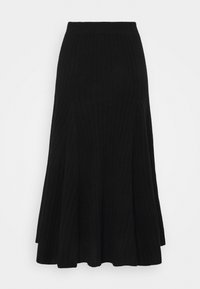 pure cashmere FLARED SKIRT - sukňa v tvare A - black