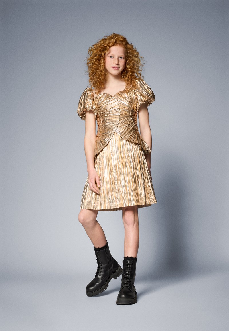 Cult Gaia KIDS CHARLIQUE DRESS - Cocktail dress / Party dress - gold/gold-coloured  - Zalando.co.uk