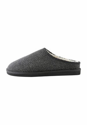 Next REGULAR FIT - TEXTURED - Tohvelit - charcoal grey