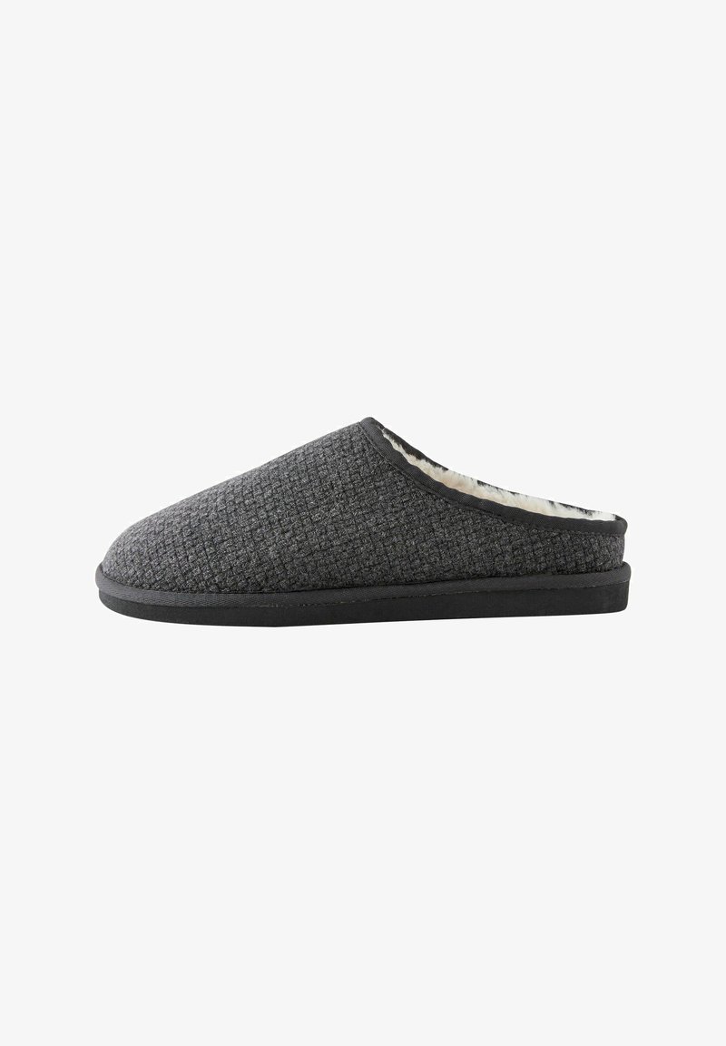 Next REGULAR FIT - TEXTURED - Slippers - charcoal grey