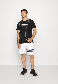 Hummel LEGACY 2 PACK - T-shirts print - black/grey melange
