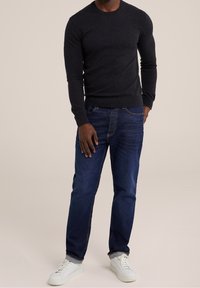 WE Fashion Stickad tröja - dark grey