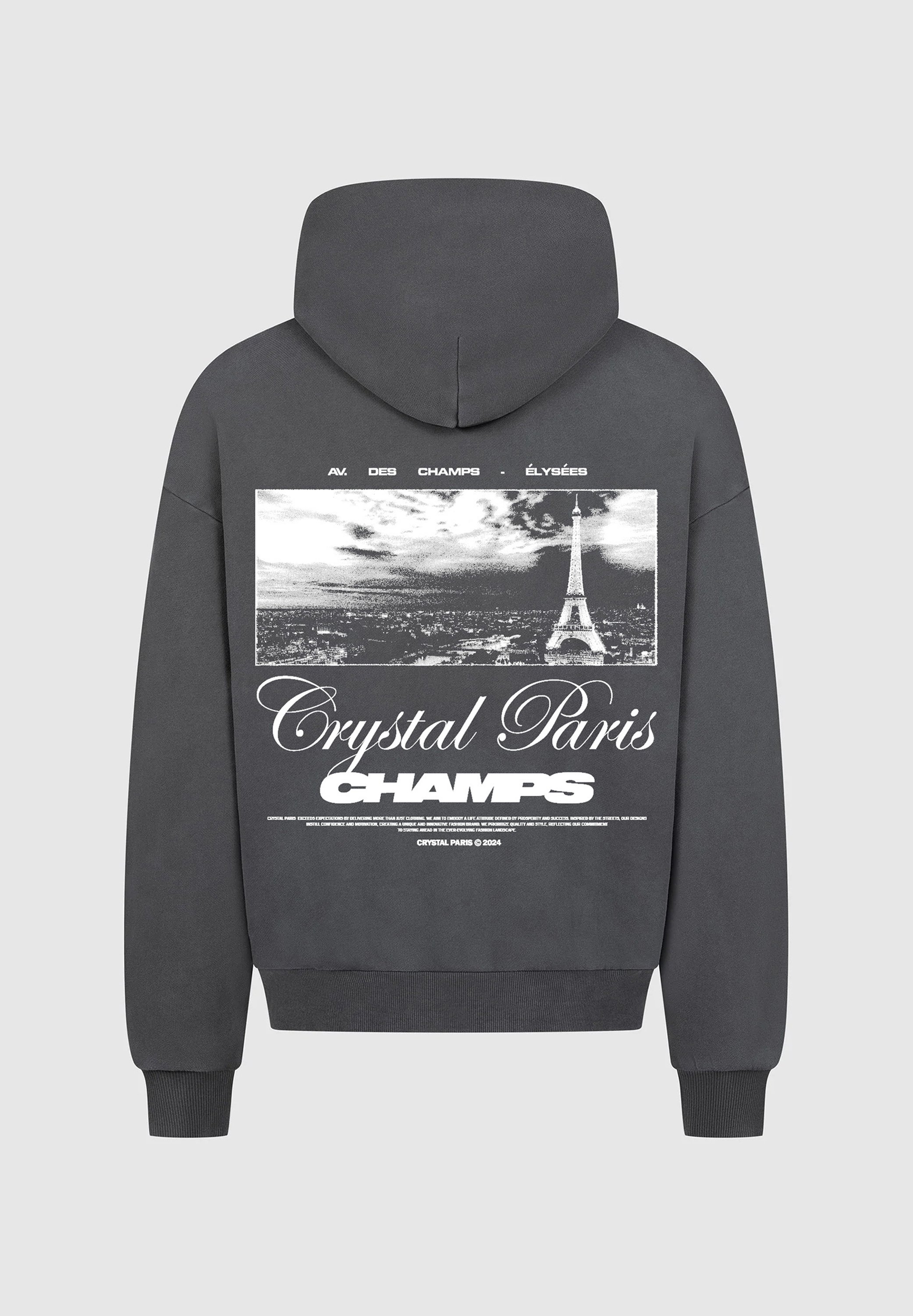 CRYSTAL PARIS LAVILLE - Hoodie - grey - Zalando
