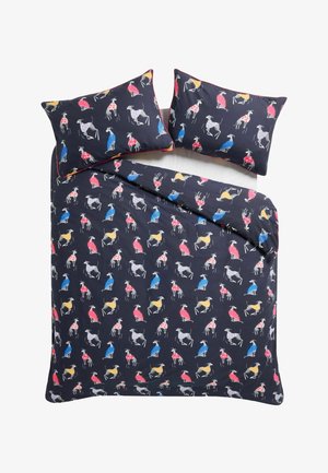 Next, WHIPPET DOG REVERSIBLE DUVET COVER AND PILLOWCASE SET - Ropa de cama - navy