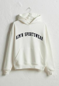 VARSITY - Kapuzenpullover - off white