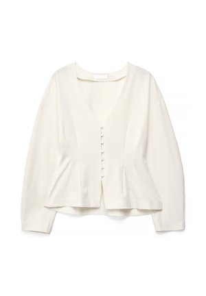 TAILORED FITTED BUTTON FRONT - Bluza - cream
