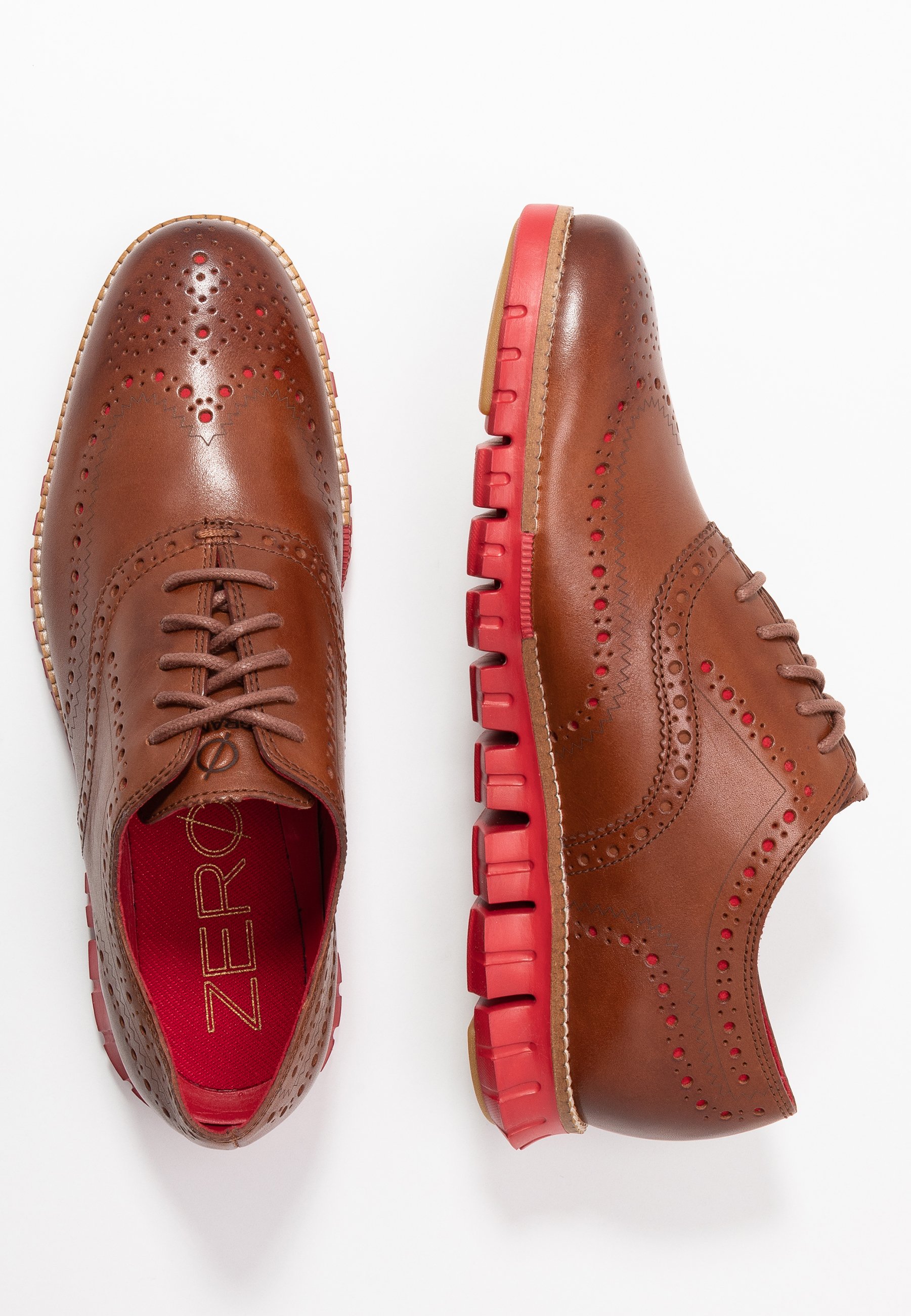 ZEROGRAND WINGTIP OXFORD Snörskor woodburytango red ZEROGRAND WINGTIP OXFORD Snörskor woodburytango red
