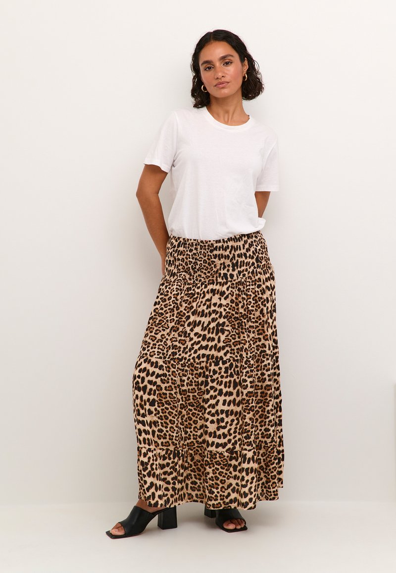 Kaffe - SMOCK  - Maxi szoknya - classic leopard, Nagyítás