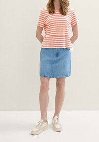 TOM TAILOR DENIM Falda acampanada - light-blue denim