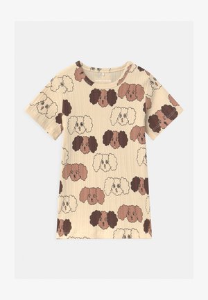 FLUFFY DOG UNISEX - Print T-shirt - beige