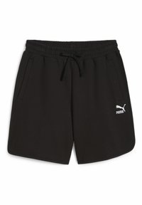 Puma CLASSICS MIT WAFFELSTRUKTUR - Træningsbukser - black