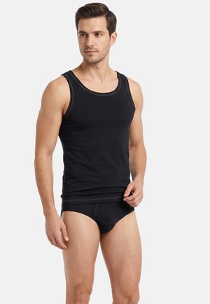AMMANN, 3ER PACK UNTERHEMD DAY CLASSIC / FEINRIPP PREMIUM - Unterhemd/-shirt - schwarz