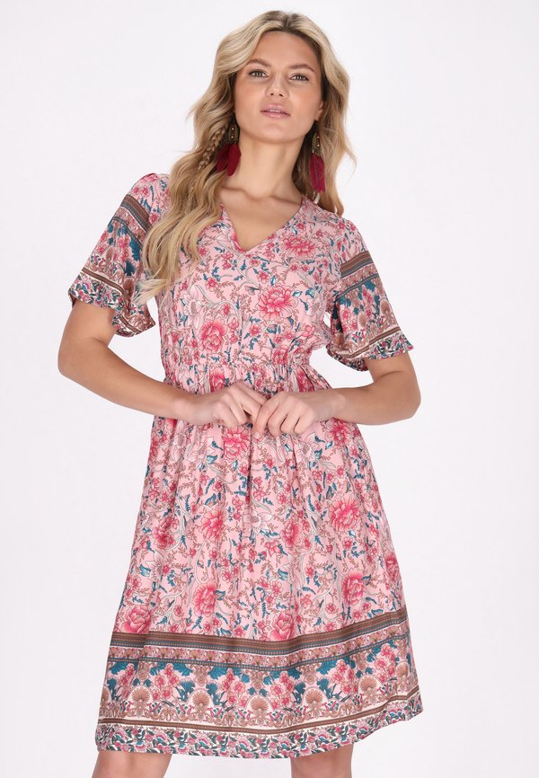 Freizeitkleid - light rose multicolor