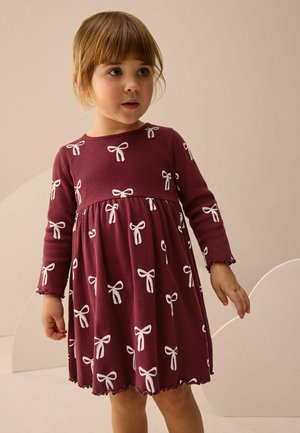 Next, REGULAR FIT  - LONG SLEEVE   - Jumper dress - burgundy