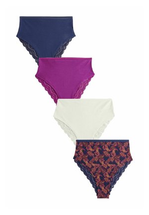 4 PACK HIGH RISE - Briefs - navy paisley