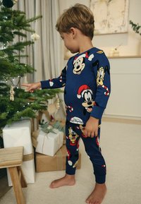 Next REGULAR FIT - SINGLE LONG SLEEVES SET - Nachtwäsche Set - navy mickey and friends