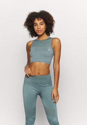 ONPDAMITA LIFE SHORT CIRCULAR - Light support sports bra - goblin blue