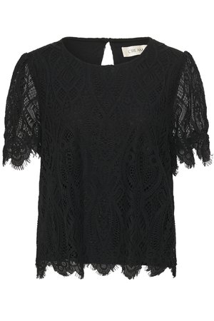 Cream, CRDITH LACE - Blusa - pitch black