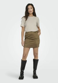 ONLY EINFARBIGES - Camiseta básica - silver lining