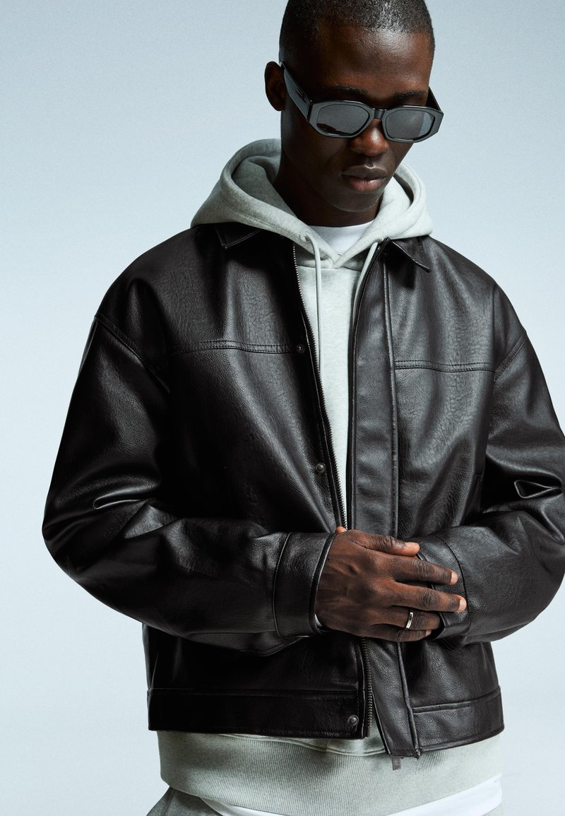 Zalando Bershka Winterjacke Herren Bershka Jeansjacke Blue/blau