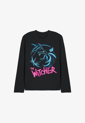 NETFLIX, THE WITCHER GRAFFITI SPRAY CREST - Long sleeved top - black