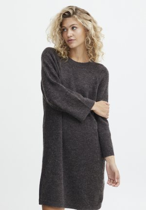BYOMINA DRESS - - Strikkjoler - java melange