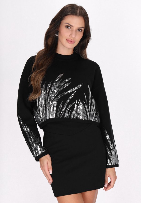 Strickpullover - schwarz