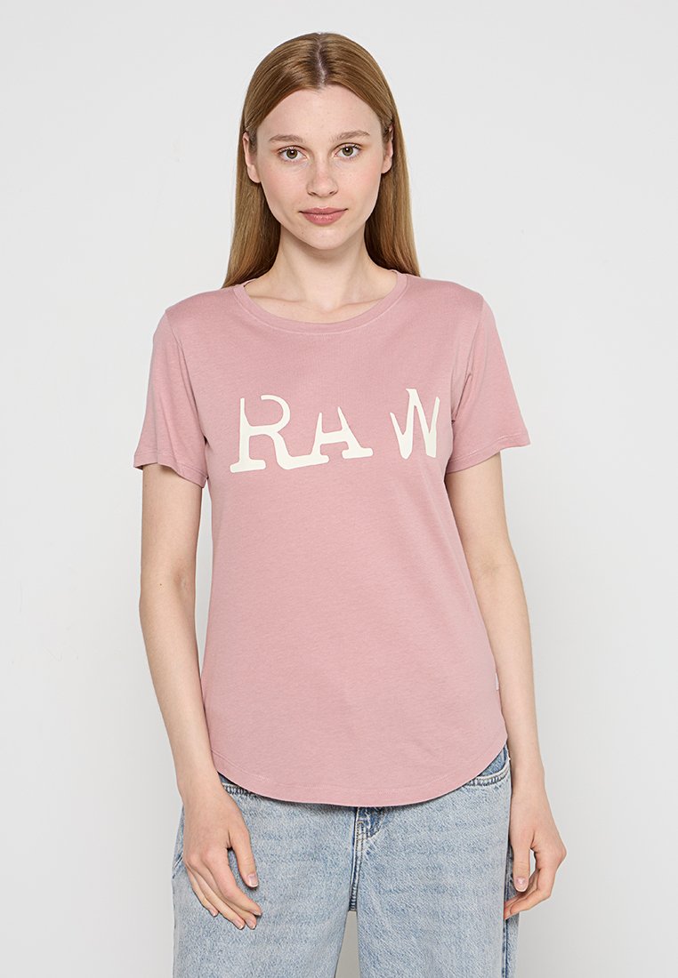 G-Star T-shirt print roze G-Star T-shirt print roze