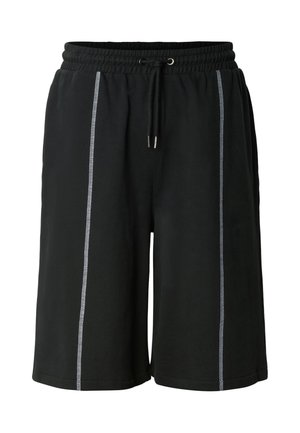 Urban Classics, CONTRAST SEAM PEACHED BERMUDA SHORTS - Dresside alumine osa - black