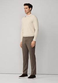 Façonnable STRIPED - Pantalones - mud brown