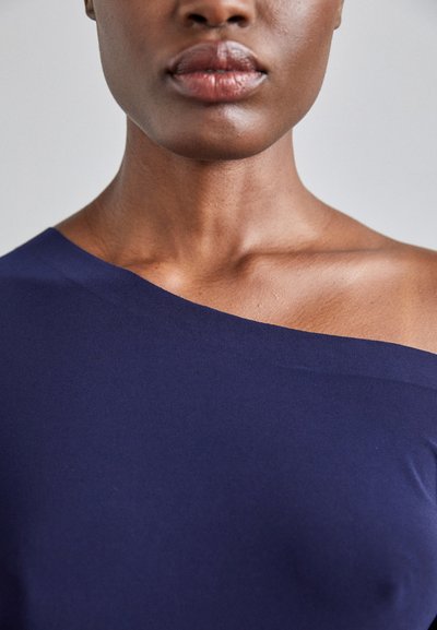 Norma Kamali LONG SLEEVE DROP SHOULDER MINI DRESS - Robe de soirée - true navy