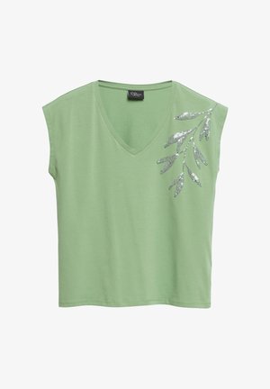 s.Oliver, T-SHIRT - T-shirt print - salbeigrün