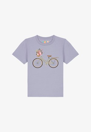 watapparel FAHRRAD MIT BLUMEN - T-shirt imprimé - lavender
