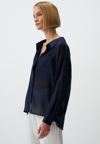 Jimmy Key LONG SLEEVE PLAIN - Hemdbluse - dark blue