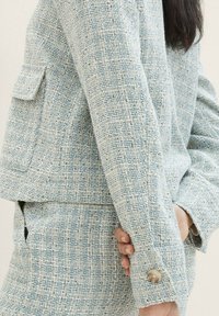 TOM TAILOR Vest - green boucle design