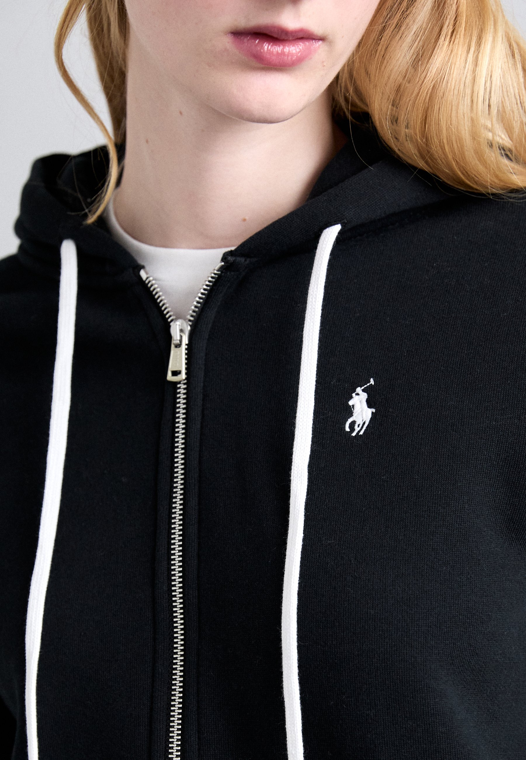 Polo Ralph Lauren FULL ZIP HOODIE - Felpa con zip - black/nero