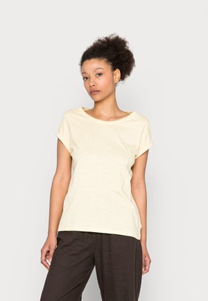 ROUNDNECK - T-shirt z nadrukiem - pastel yellow