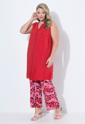 MIAMODA LONGBLUSE, ÄRMELLOSE A-LINIE, TUNIKA-AUSSCHNITT - Top - red