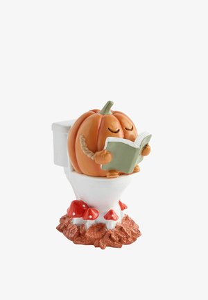 Next, AUTUMN PUMPKIN ON THE TOILET ORNAMENT UNISEX - Deko - orange