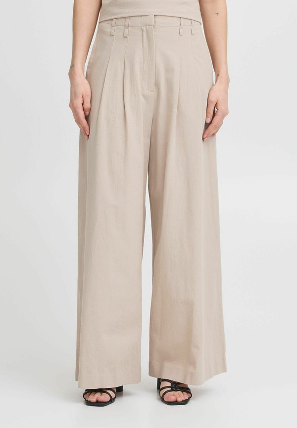 IHUNITY - Trousers - simply taupe