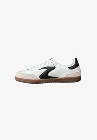 Valgt, white duraleather leather black trim