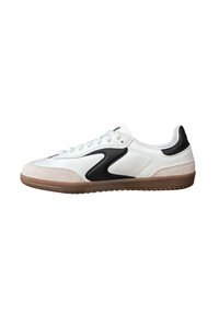 Skechers HOTSHOT - Baskets basses - white duraleather leather black trim/blanc - ZALANDO
